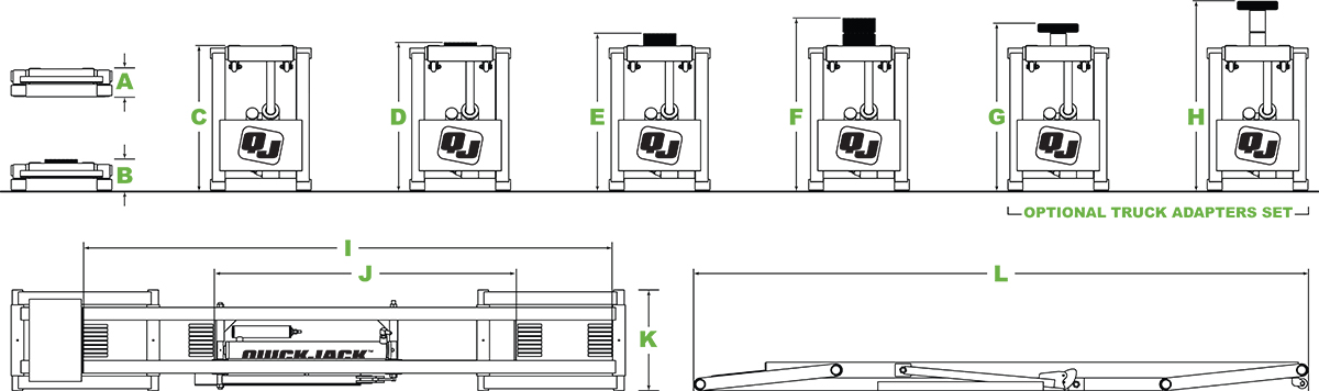 Quickjack BL-5000EXT - Liftmotive Portable Lift Europe